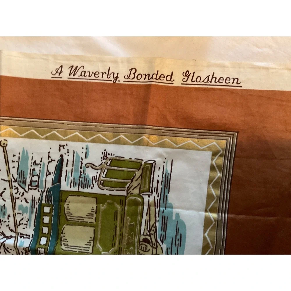 2 WAVERLY DECORATIVE FABRICS 100% COTTON W-59 MAYBELLE BOAT CABLE CAR SAMPLES
